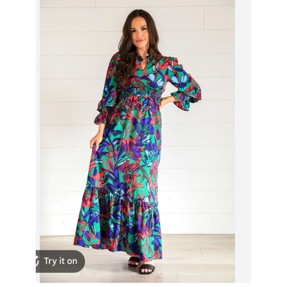 SugarLips tropical maxi dress XS